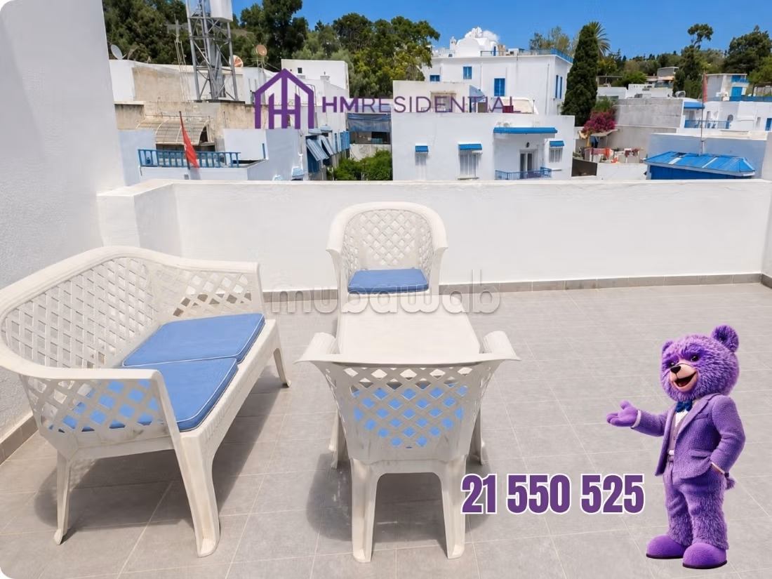 S1 Meublé à Louer au Cœur de Sidi Bou Saïd