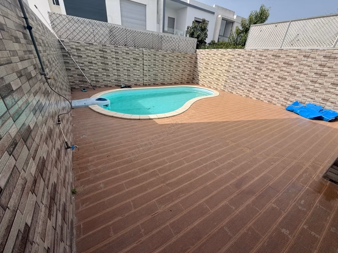Dar Bouazza – Location Villa bande piscine 3 CH