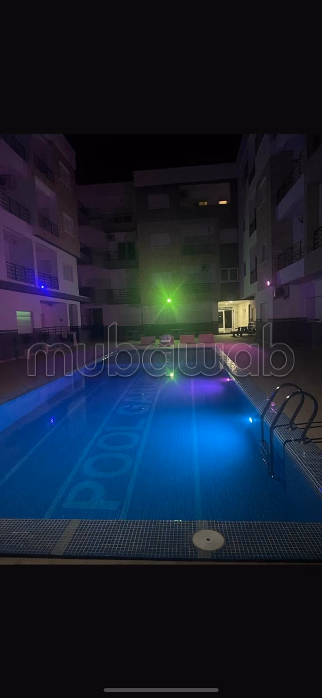 Vacation apartment for rent in Martil. 2 nice bedrooms. Concierge service, beautiful pool