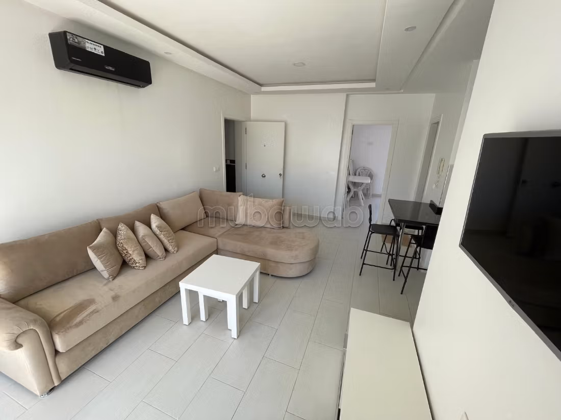 Vacation apartment for rent in Martil. 2 nice bedrooms. Concierge service, beautiful pool