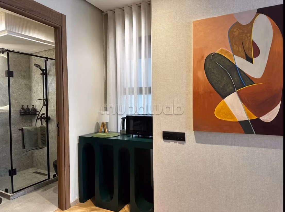 Sublime studio con terrazza arredato in affitto