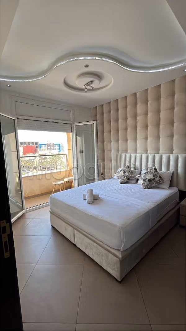 Apartment for rent in Saidia. 2 rooms. Well-equipped kitchen