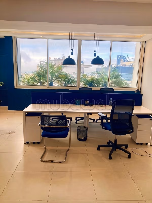 Kantoor 170 m² leeg of gemeubileerd Bd d'Anfa