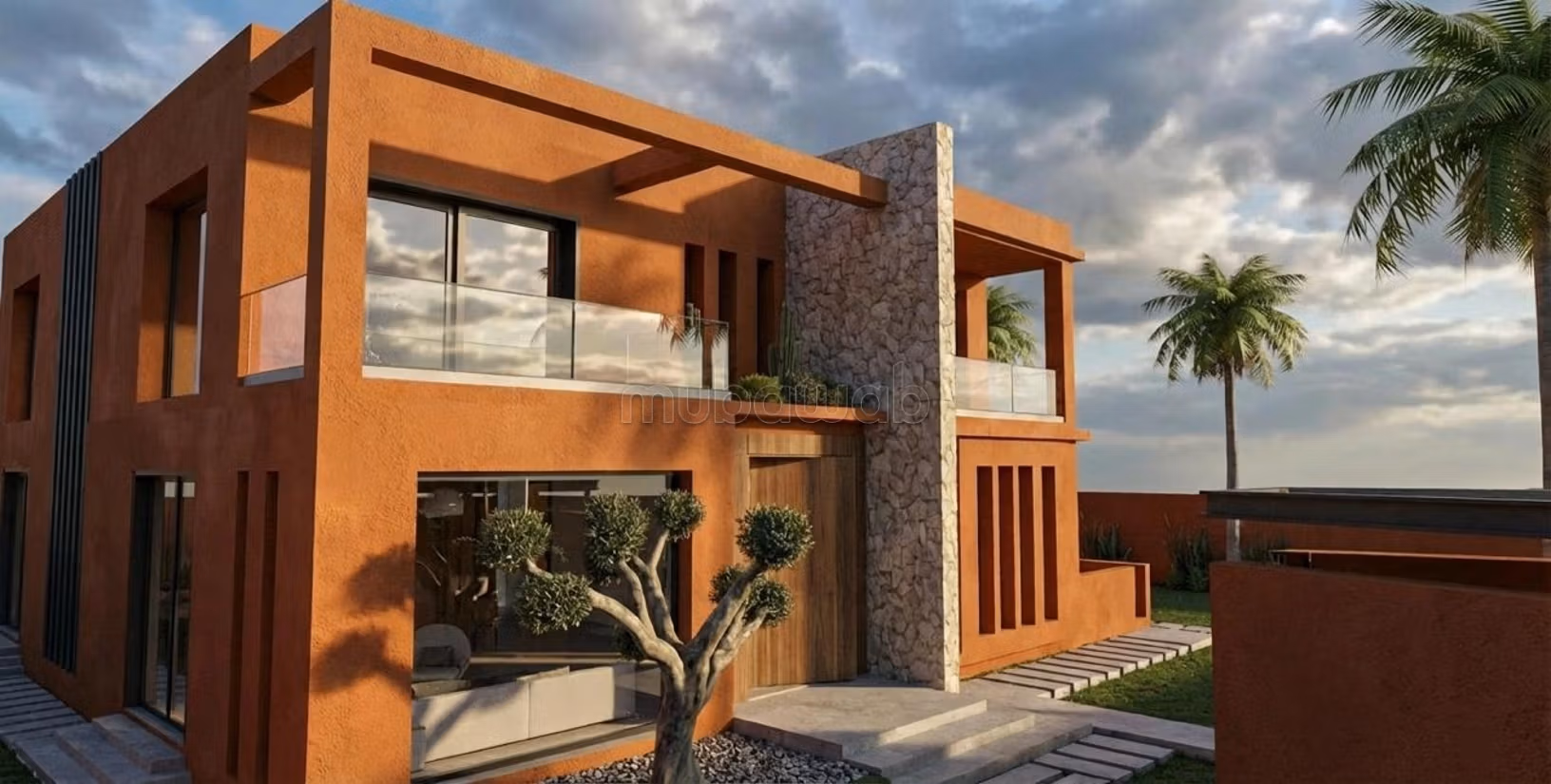 Semi-afgebouwde moderne villa aan de Route de Ouazazate