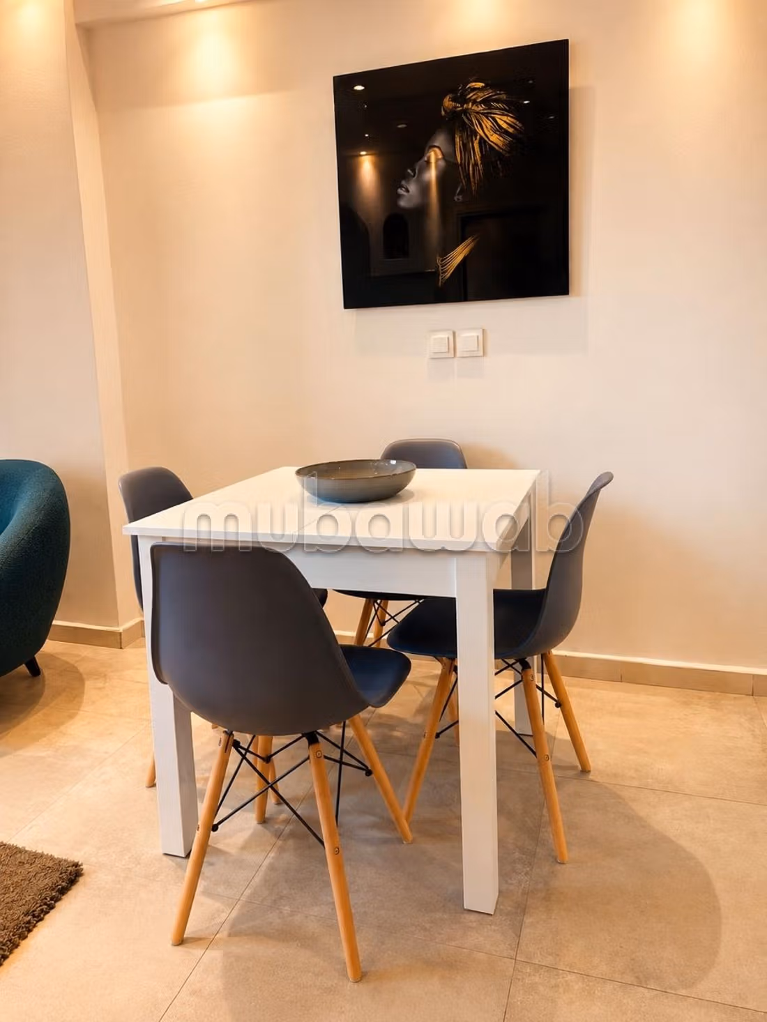 Location d'un appartement à Route Casablanca.
Surface de 60 m².
Meublé — 6