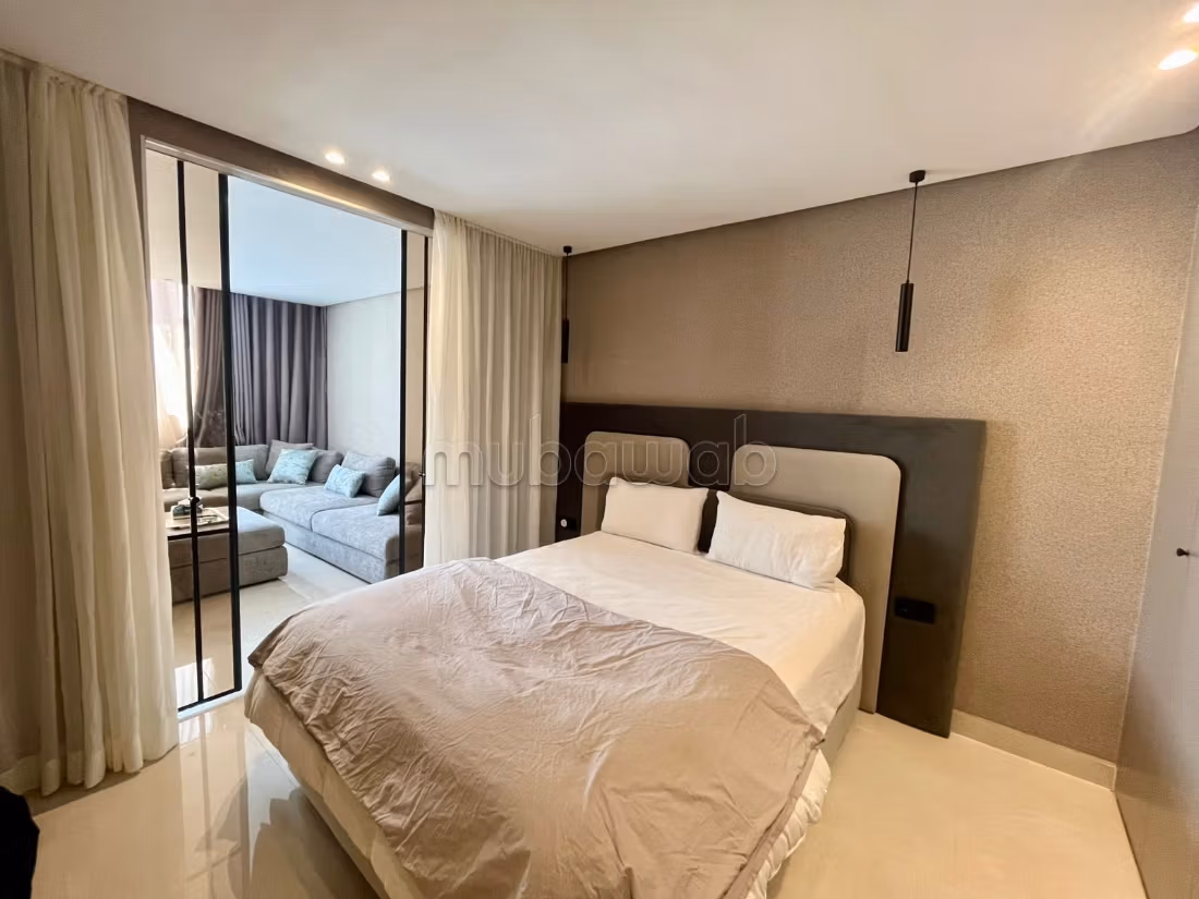Appartement à louer à Derb Loubila. Surface de 52 m². Entièrement meublé — 2