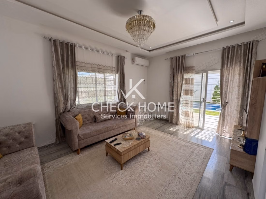 Location annuelle villa s4 meublé à Hammamet nord