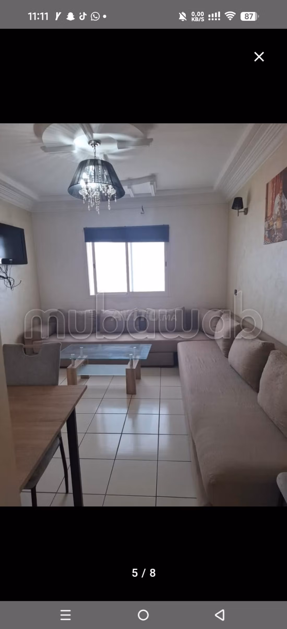 Bel appartement à louer à Nassim 1.1 chambre. Meublé — 2