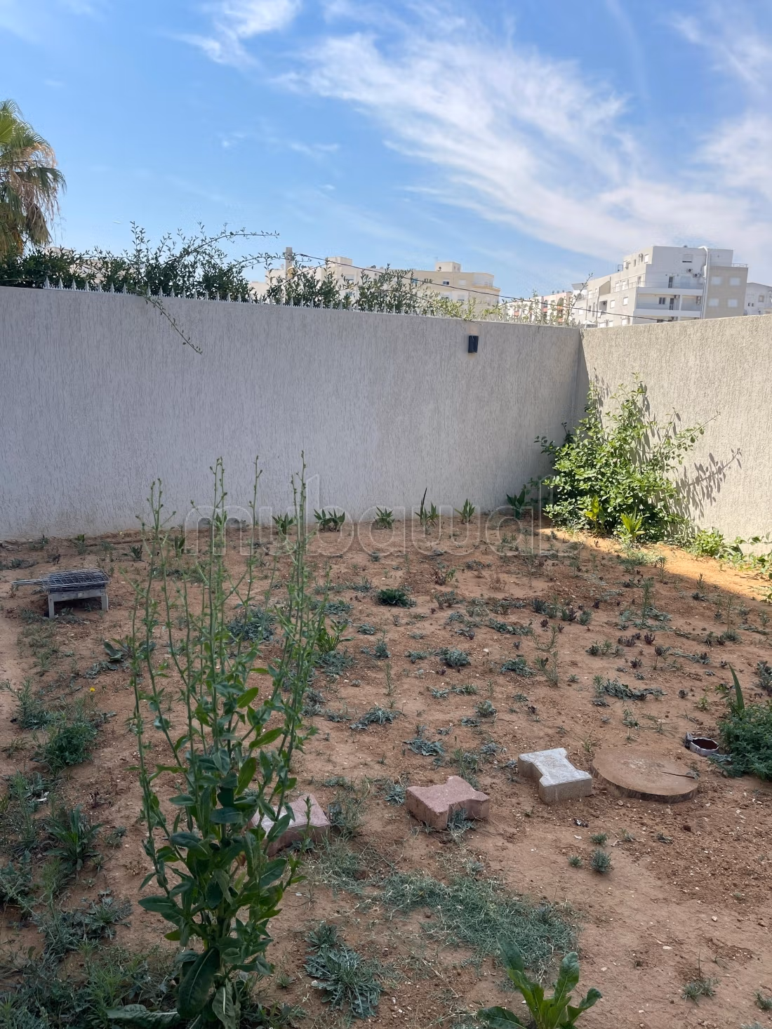 S1 arredato con giardino in affitto a Nouvelle Soukra