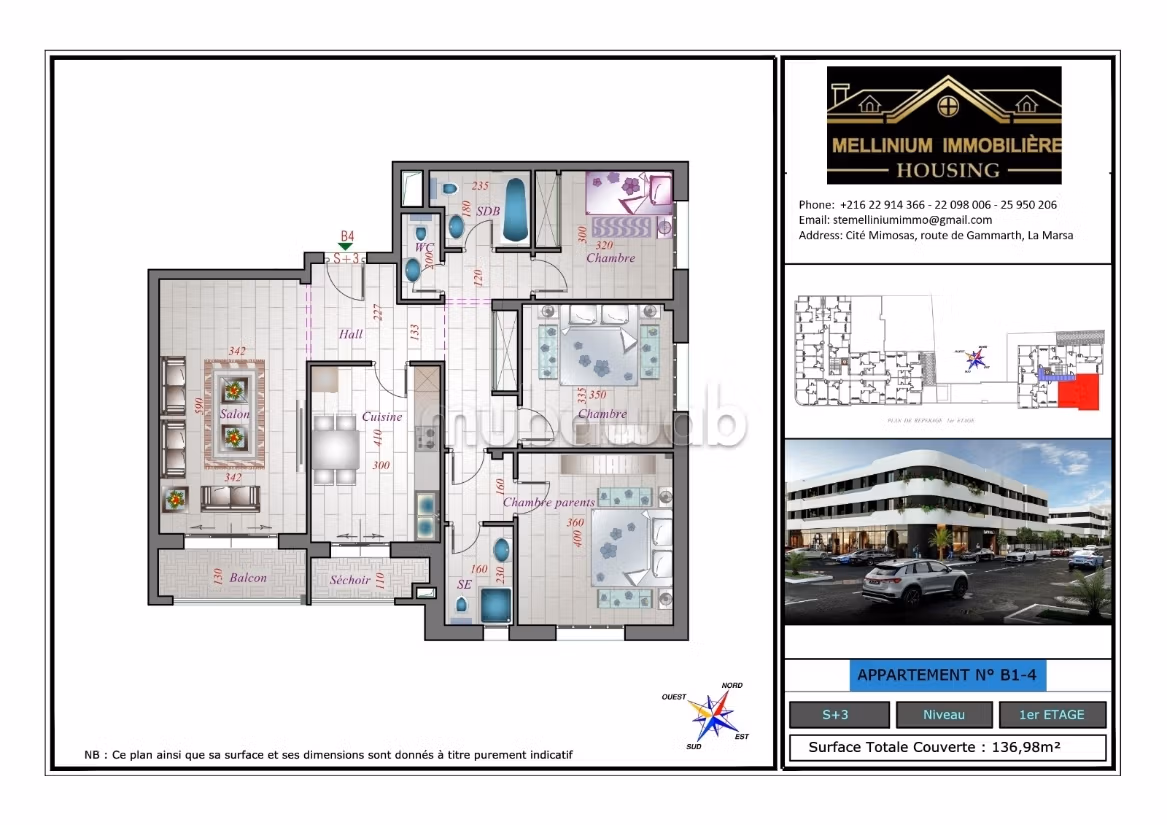 Apartments for sale in La Soukra directly from the developer