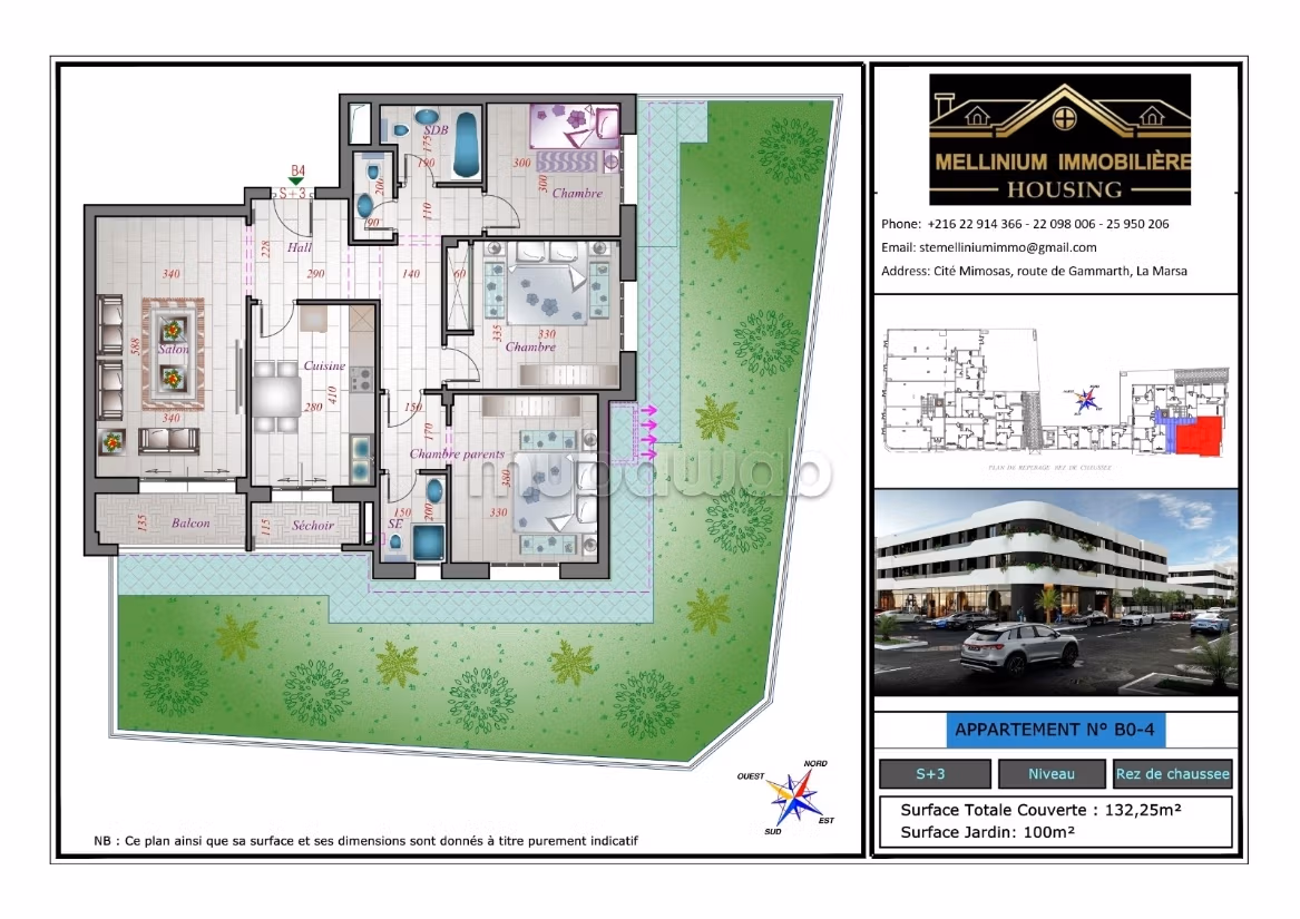 Apartments for sale in La Soukra directly from the developer