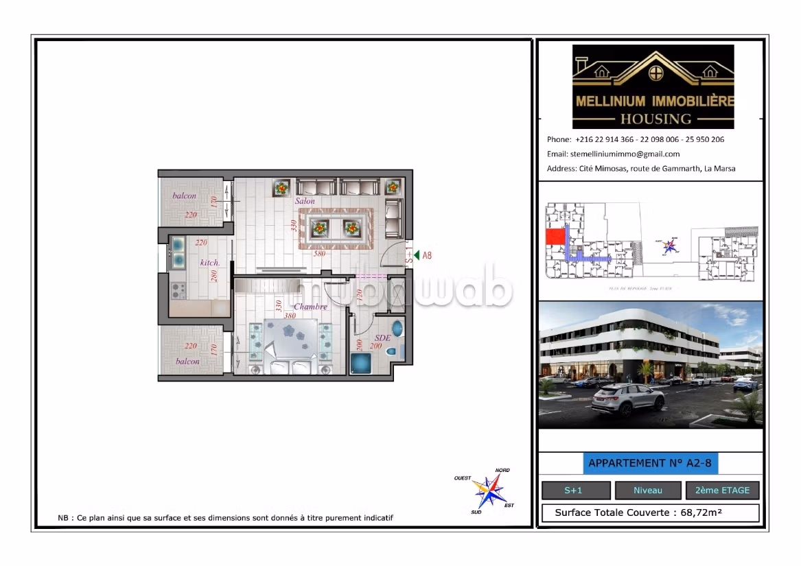 Apartments for sale in La Soukra directly from the developer
