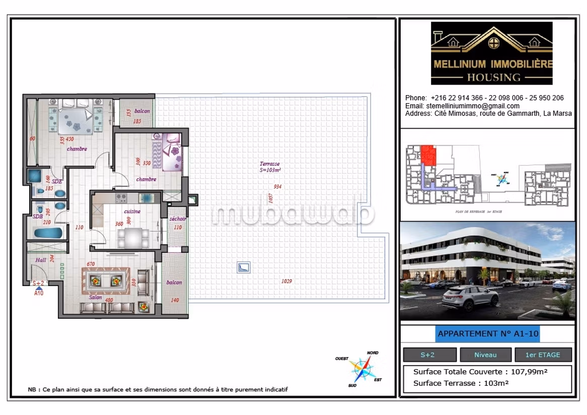 Apartments for sale in La Soukra directly from the developer