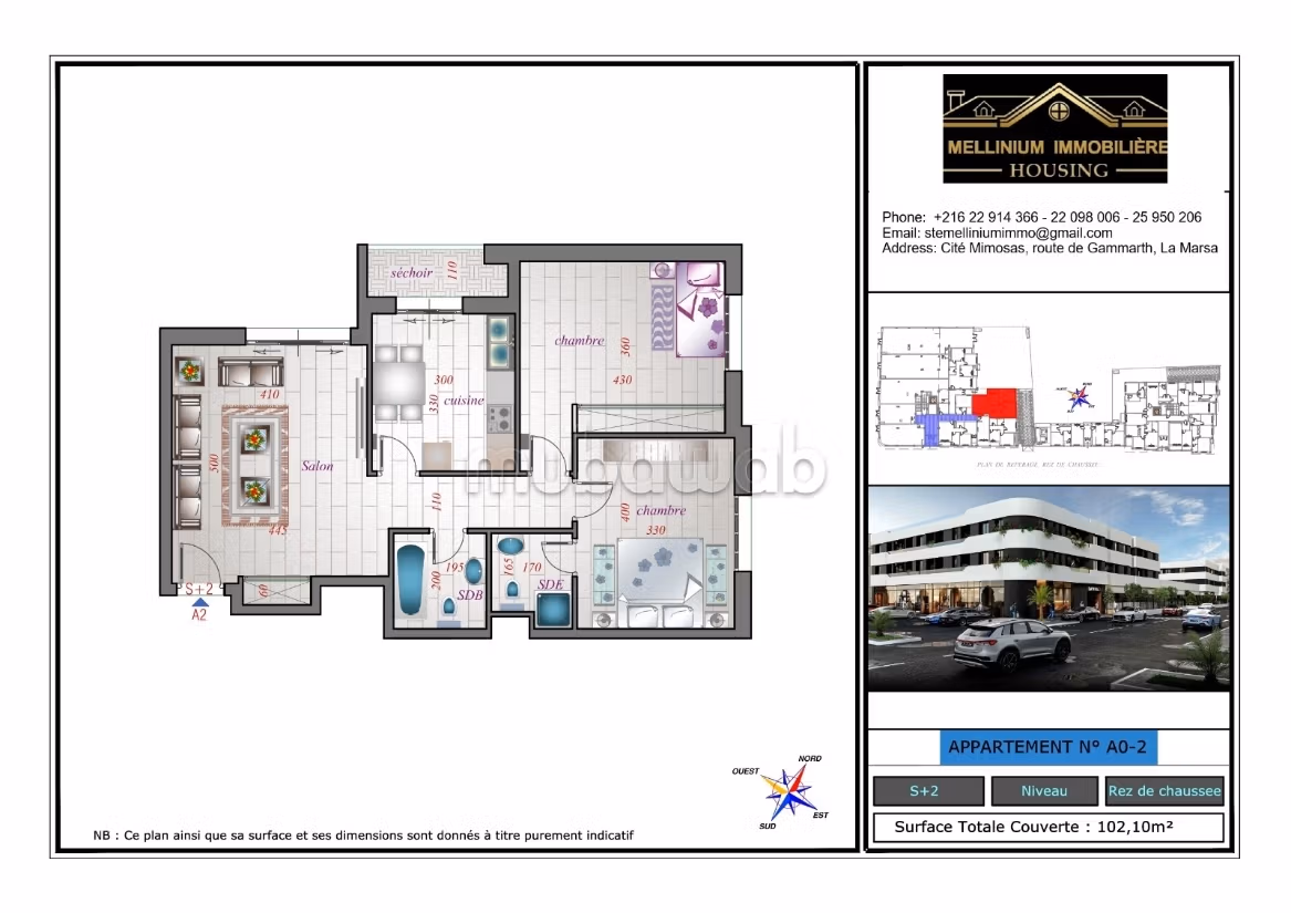 Apartments for sale in La Soukra directly from the developer