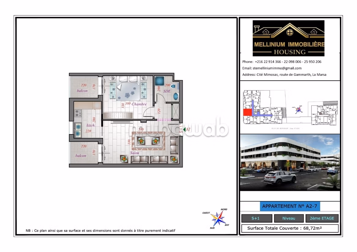 Apartments for sale in La Soukra directly from the developer