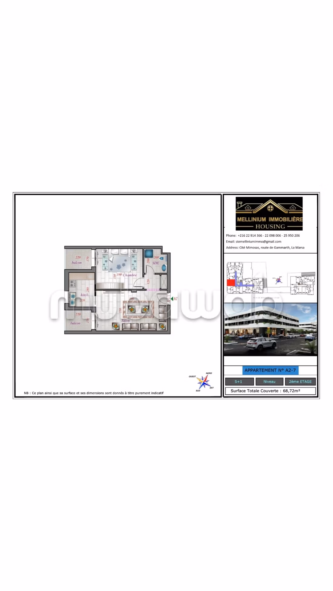 Apartments for sale in La Soukra directly from the developer