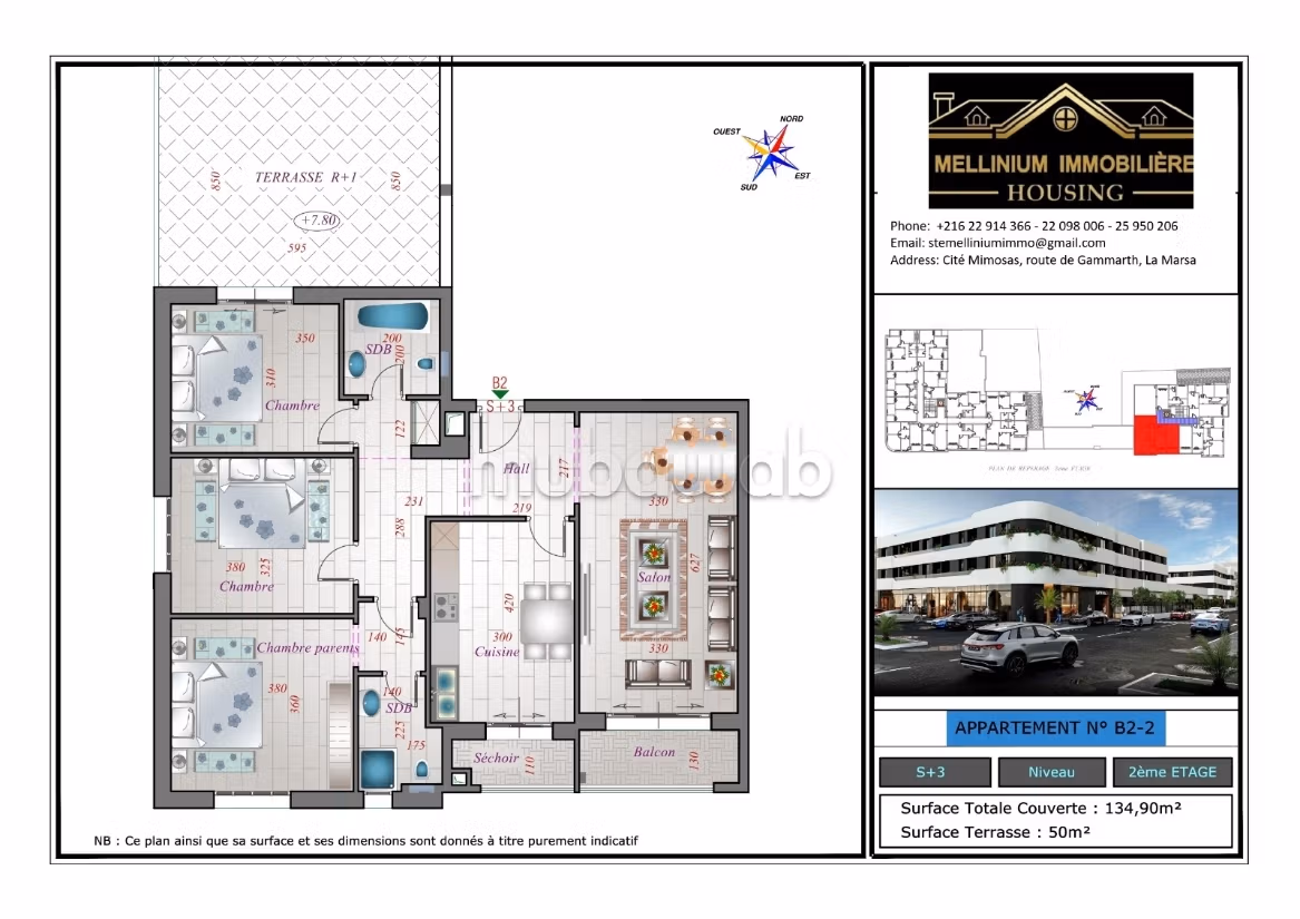 Apartments for sale in La Soukra directly from the developer