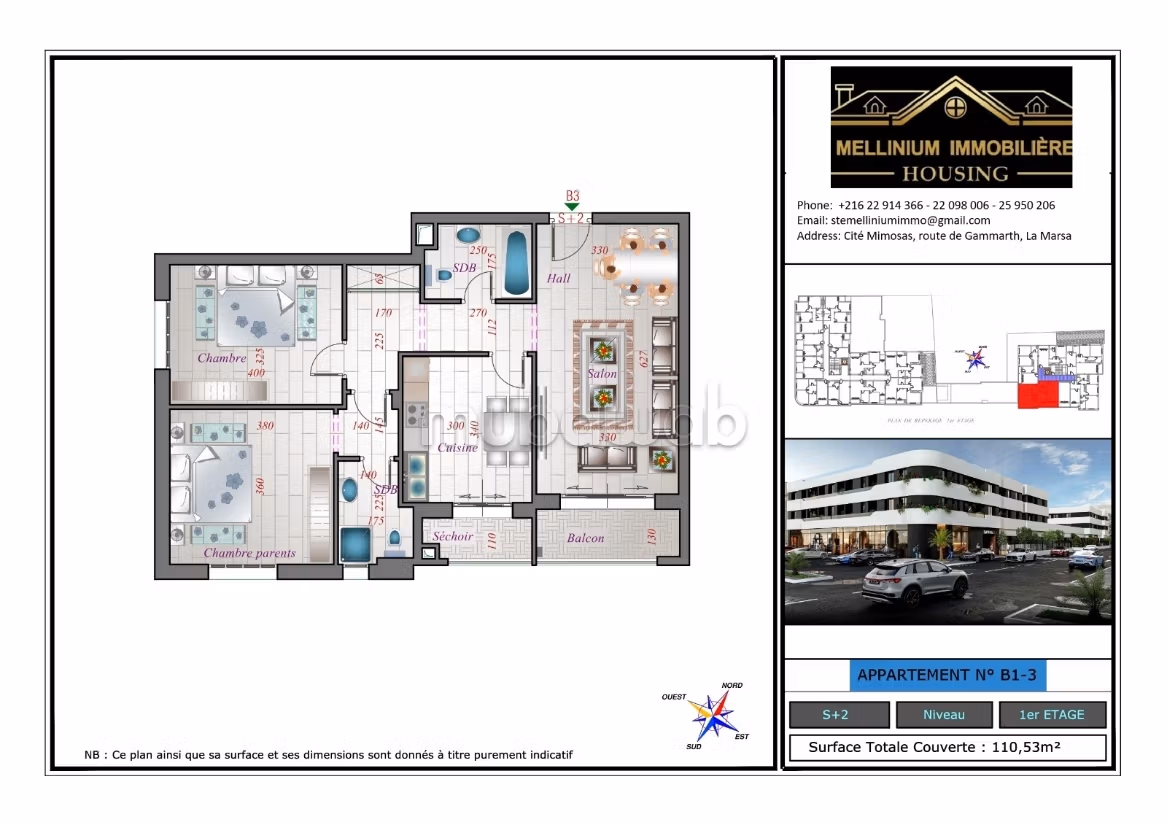 Apartments for sale in La Soukra directly from the developer