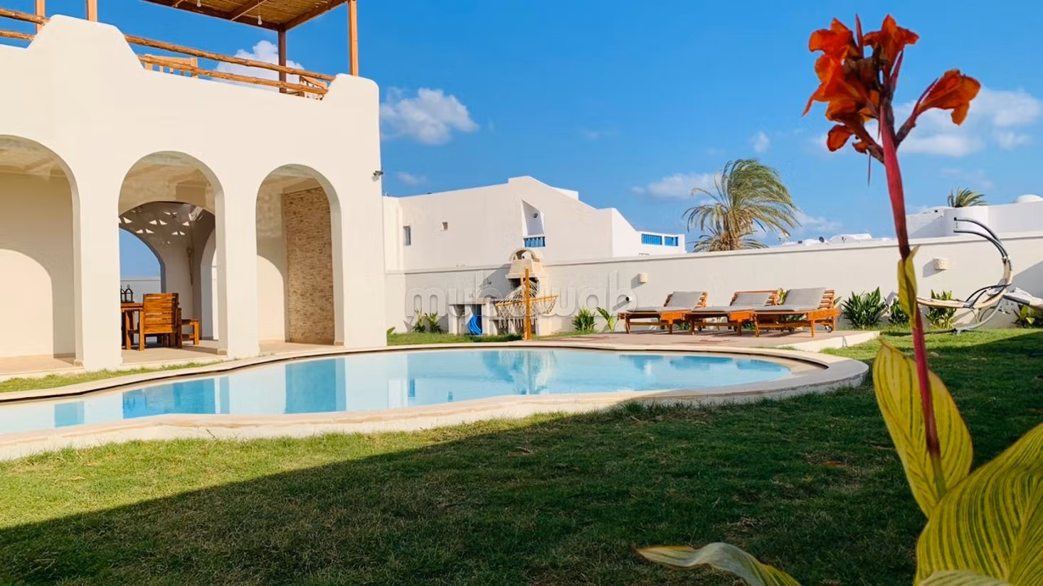 Magnificent villa for rent for your holidays in Aghir. Area 500 m². Satellite system and secure residence