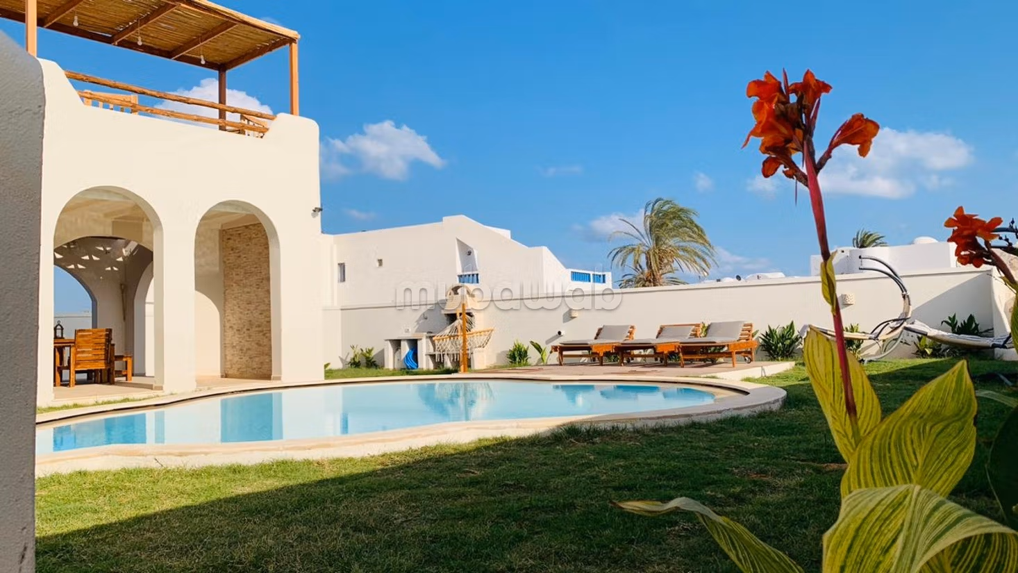 Magnificent villa for rent for your holidays in Aghir. Area 500 m². Satellite system and secure residence