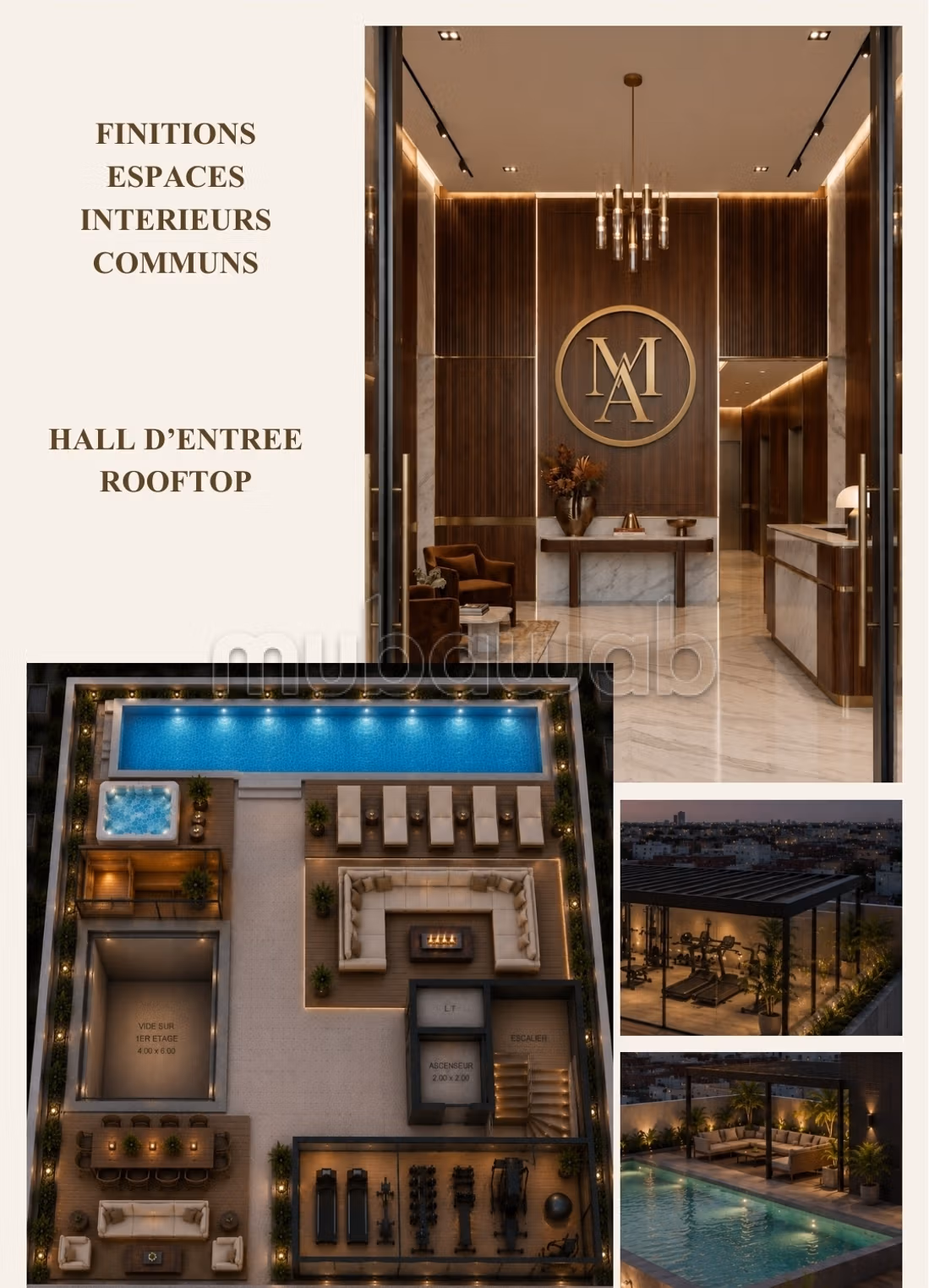 Majorelle avenue studios fonctionnels avec rooftop