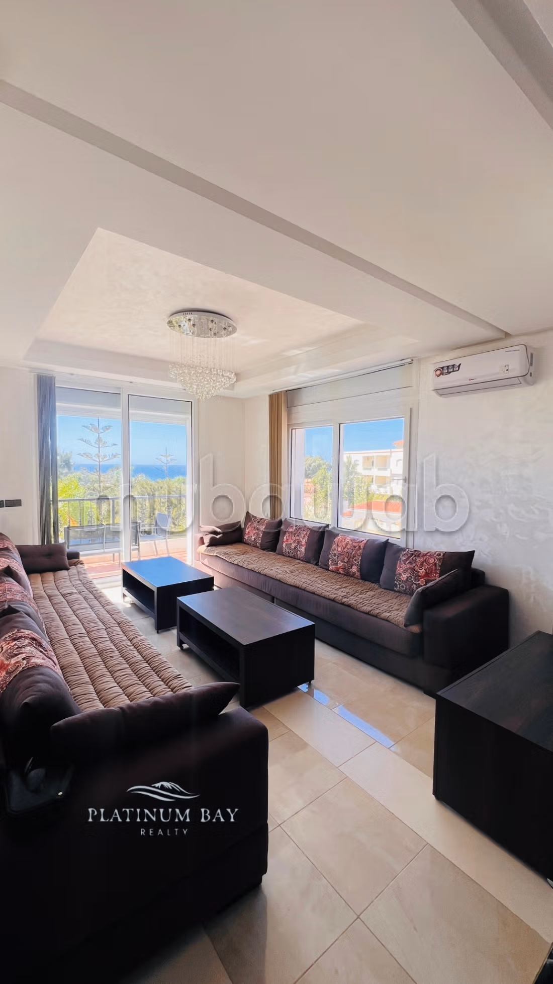 Appartement de luxe entièrement meublé à louer à long terme à Achakar Tanger avec une vue mer imprenable — 5