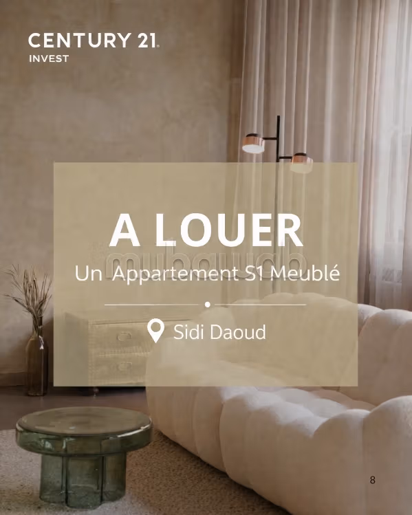 A louer: Appartement S1 meublé