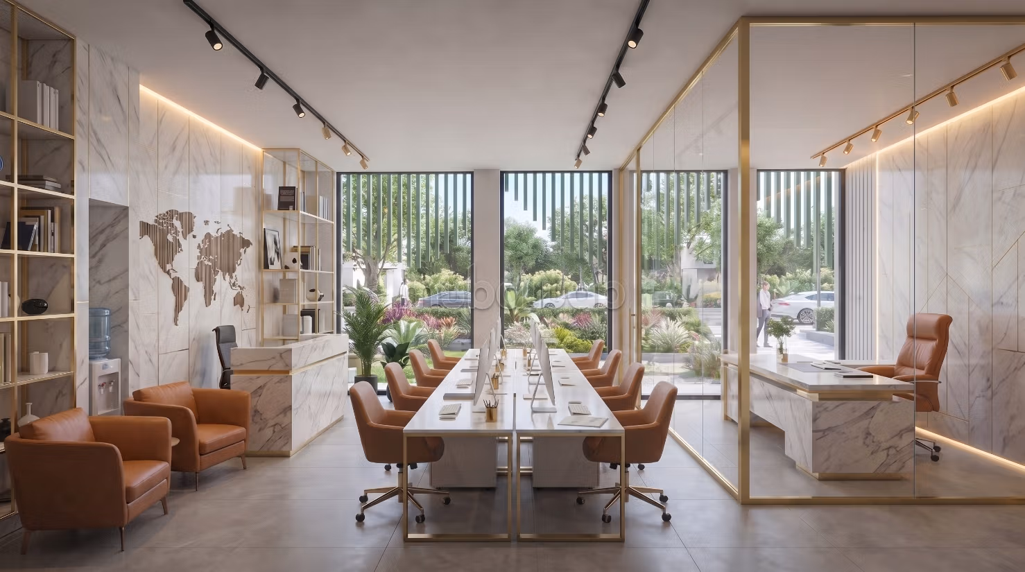 Bureaux en vente à Nearshore Valley. Surface totale 51 m²
