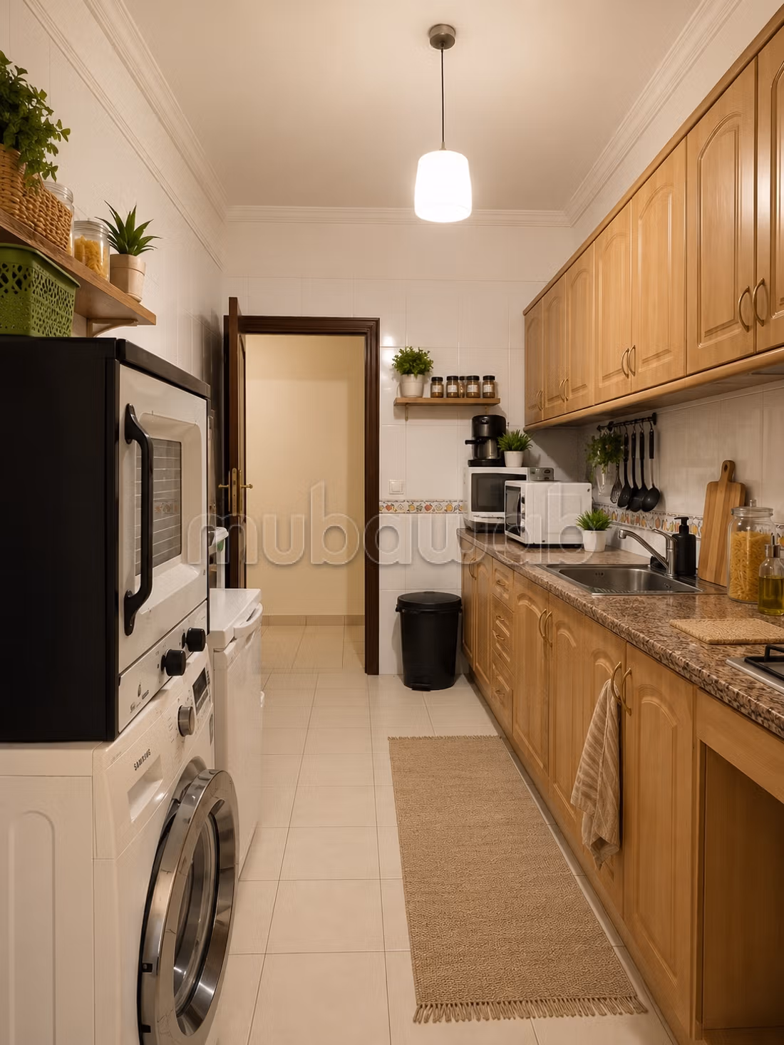 Appartement en location à Samlalia. 
2 grandes pièces. 
Avec ascenseur et terrasse — 2