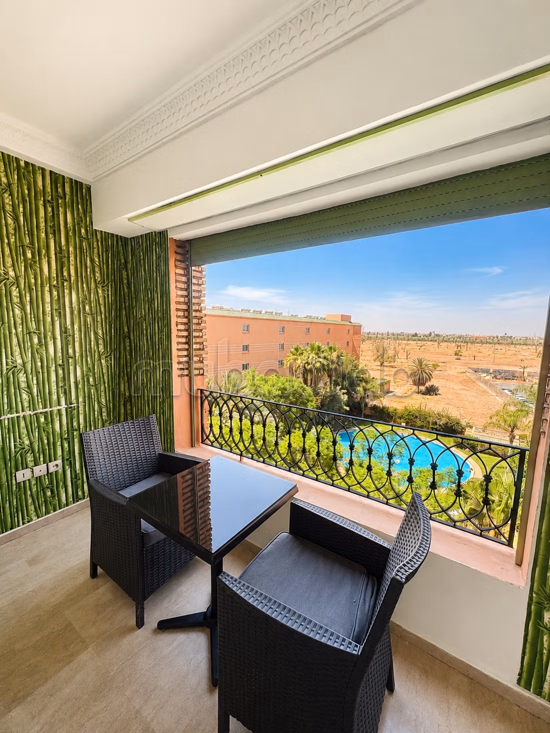 Appartement belle vue piscine Hivernage