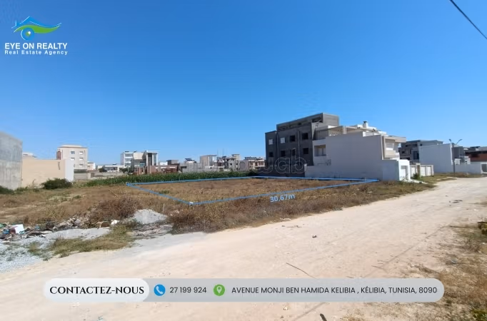 Terrain de 1000m² à cité Erriadh Kélibia