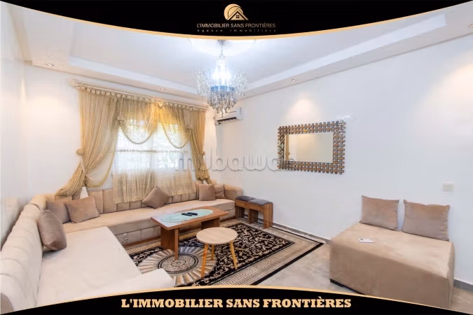 Appartement meublé à louer sur la Route d’Amizmiz, Marrakech – RDC avec jardin privé – 83 m²
