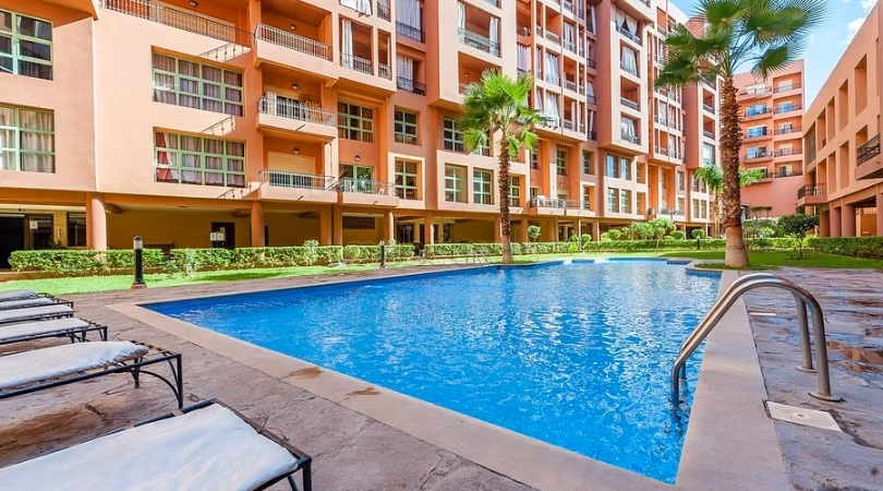 Appartement meublé à louer avec piscine