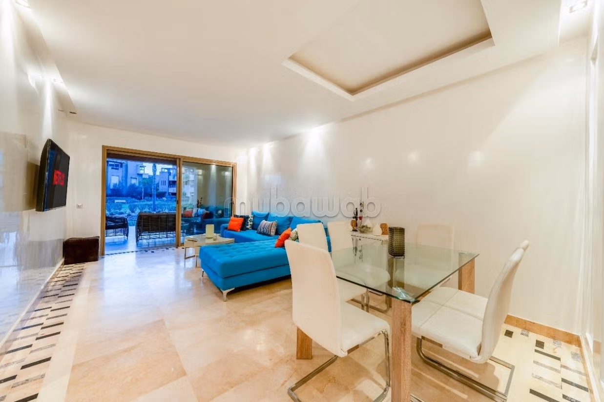 Rez de jardin, 2 chambres meublés, piscine, golf