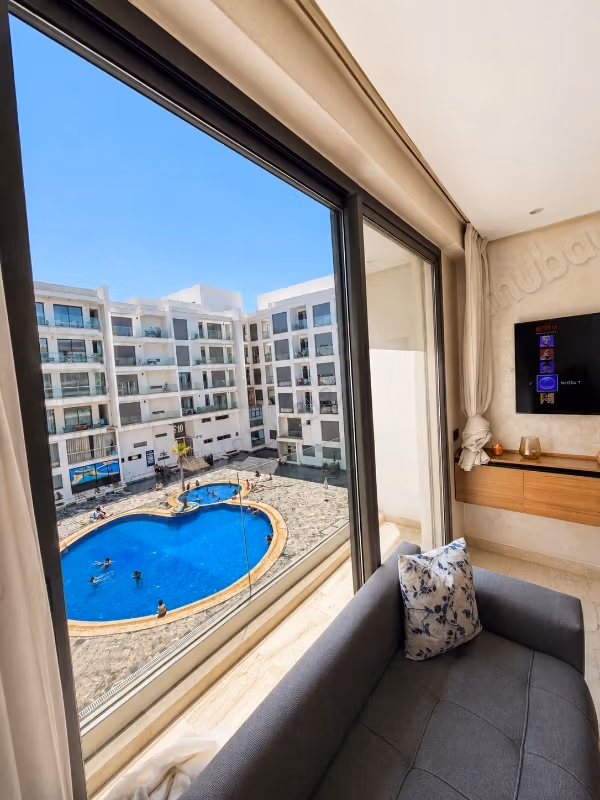 Appartement haut standing 2 Chambres, piscine – Founty Agadir Bay