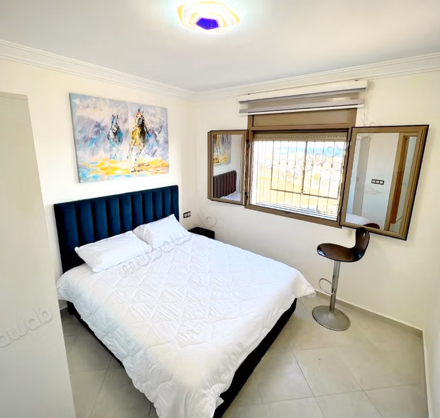 Te huur met mooi uitzicht op de zee AGADIR, goed uitgerust, gratis parkeren