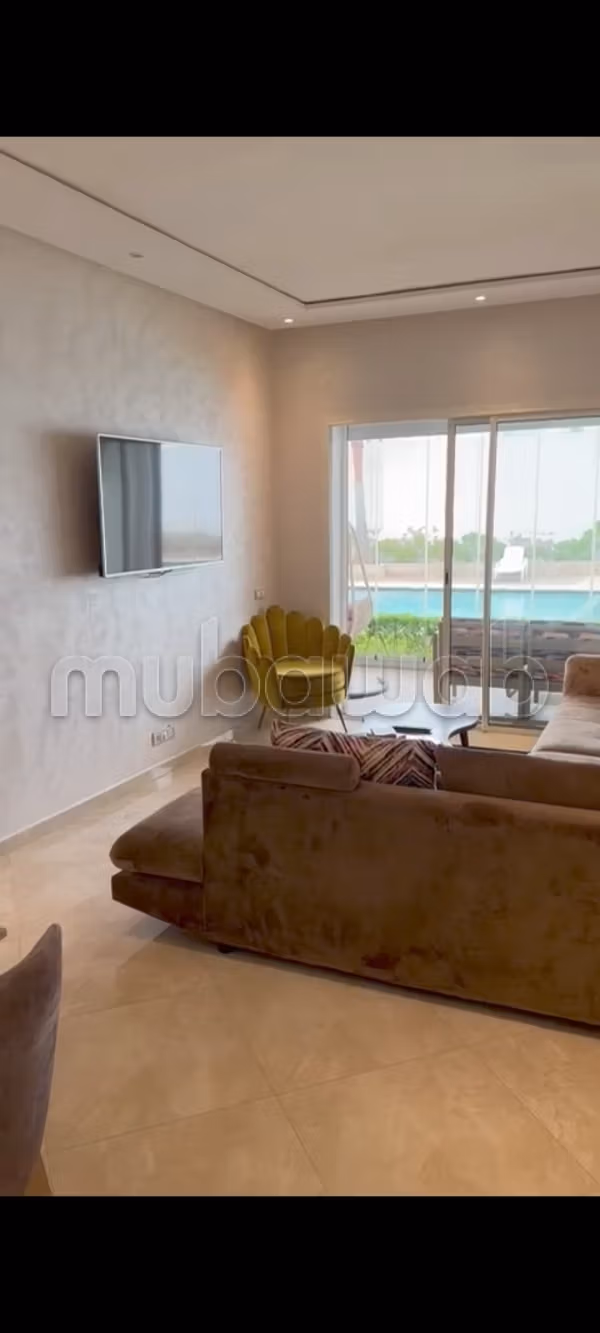 Vend appartement a sidi rahal. Surface 73 m². Belle terrasse vue jardin