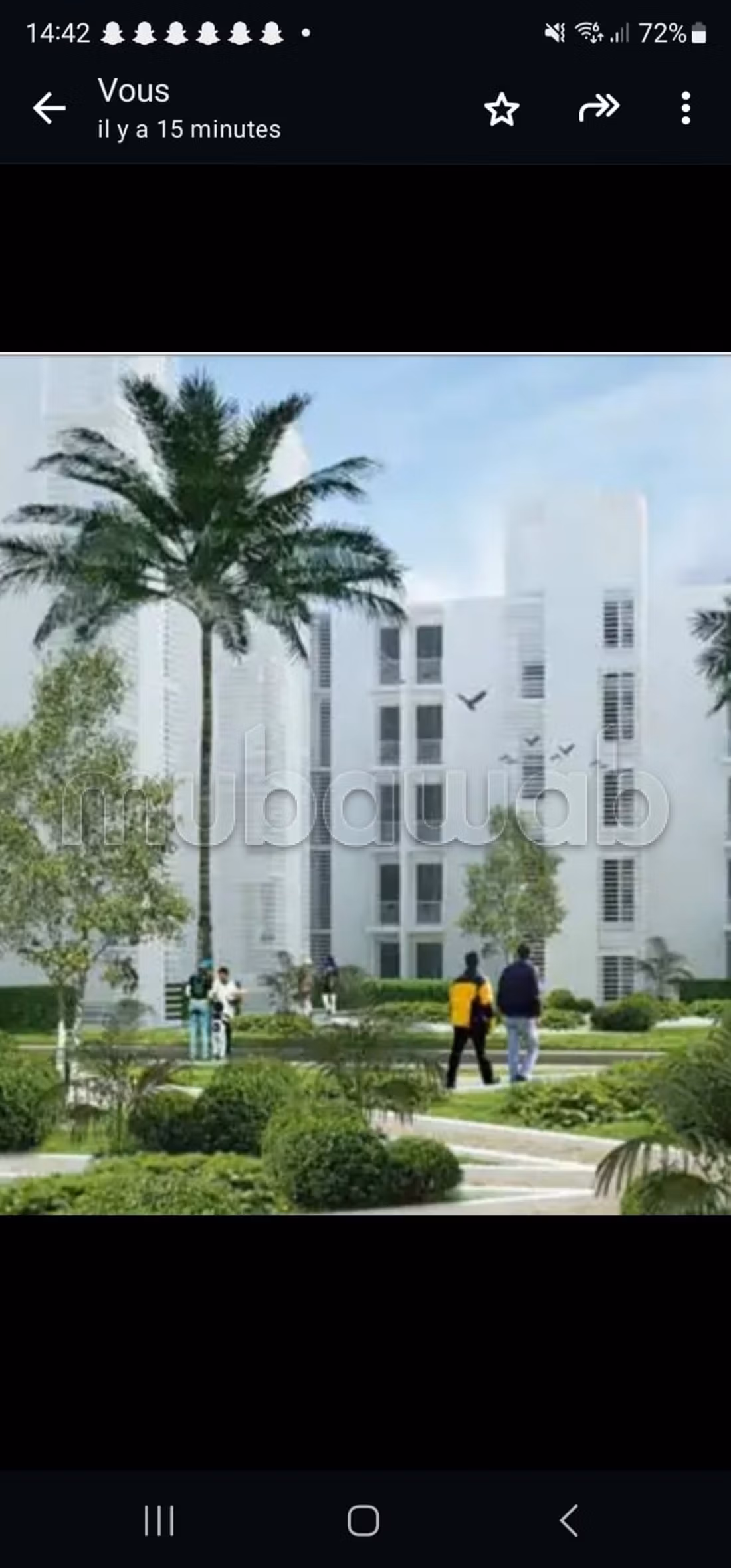 Appartement a louer les colines 
sidimaarouf