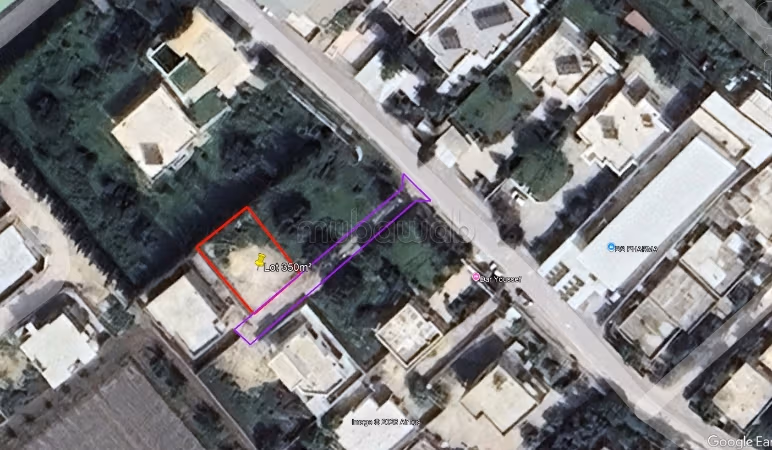 Lot 350m2 à Boumhel près 9sar Bourguiba