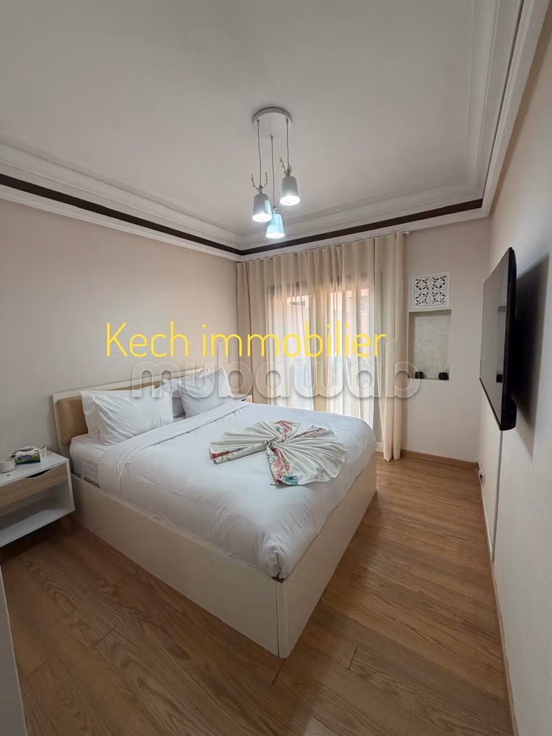 Location d'un appartement à Guéliz. 
2 pièces confortables. 
Vue mer imprenable, porte blindée