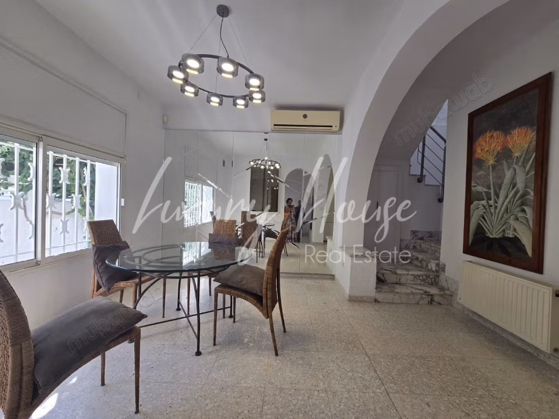 Una bella villa S3 arredata con giardino a Cartagine