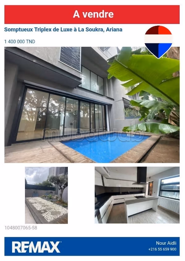 À vendre un Triplex S4 à la Soukra
