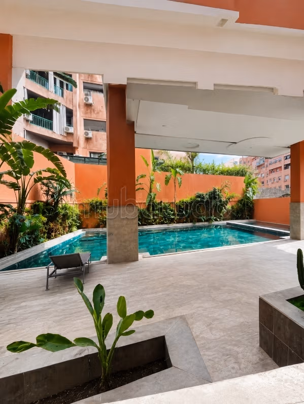 Prachtig appartement te koop in Guéliz. Oppervlakte 51 m². Zwembad en airconditioning