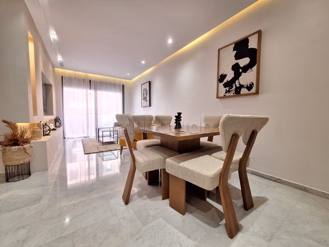 Appartement en location à Guéliz. 2 chambres. Bien meublé
