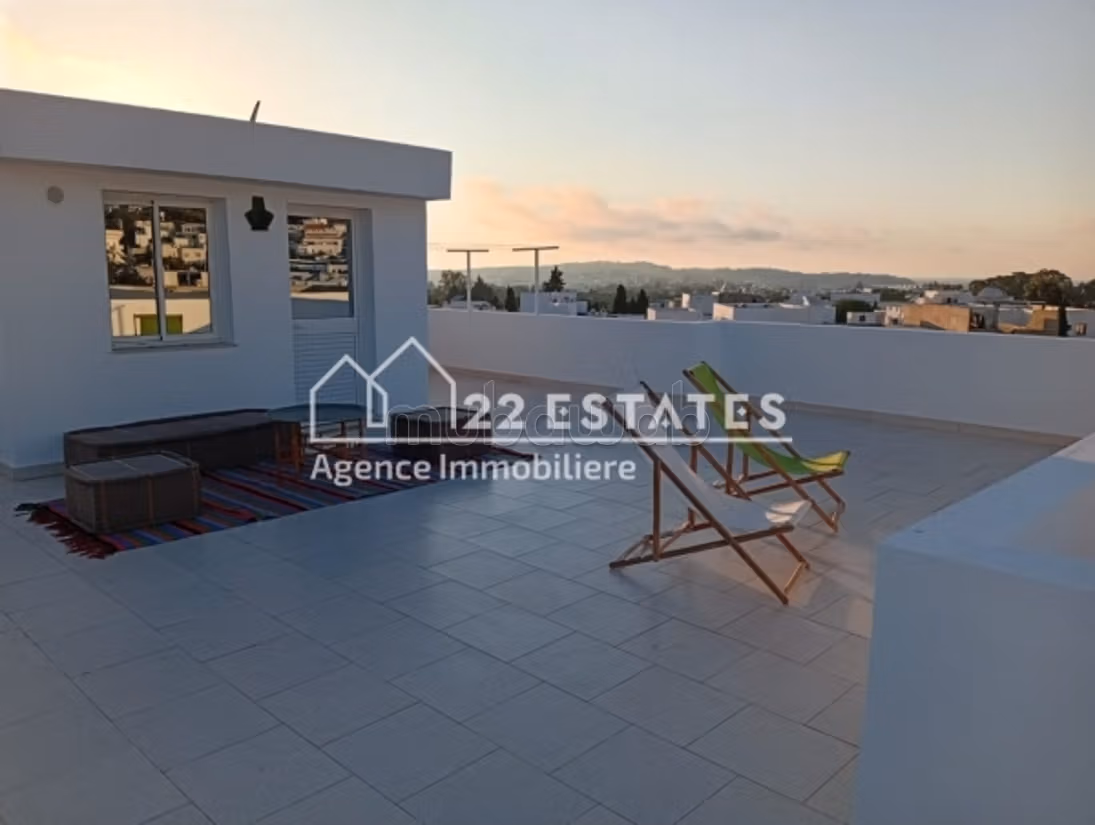 Duplex S3 arredato con terrazza nel cuore di Sidi Bou Said