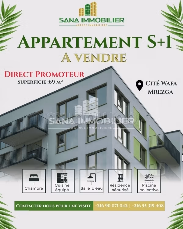 A vendre apparetement s1 direct promoteur