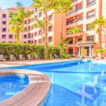 Apartamento con piscina en Hivernage. 1 dormitorio