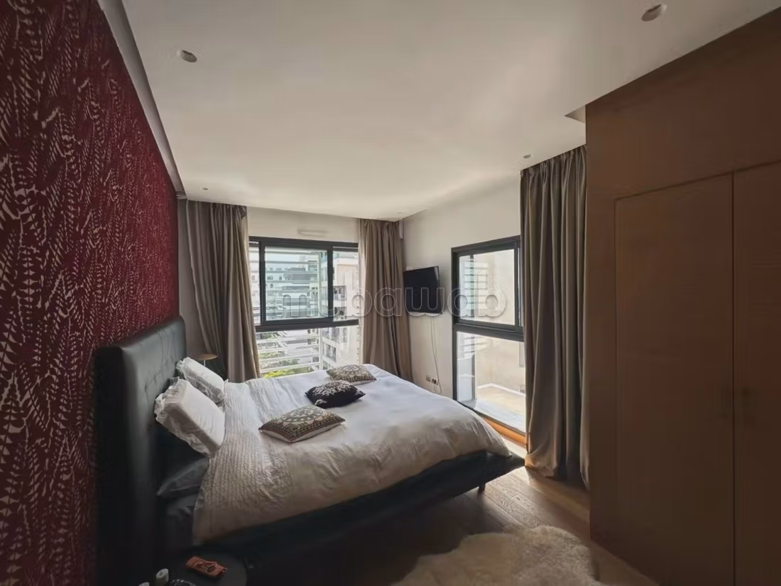 Bellissimo appartamento in affitto a Casablanca Finance City. Dimensione 120 m². Mobili nuovi