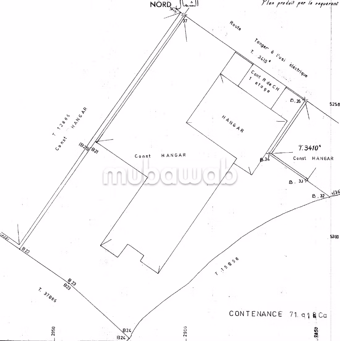 Terrain constructible R20 de 7118 m² à Tanger