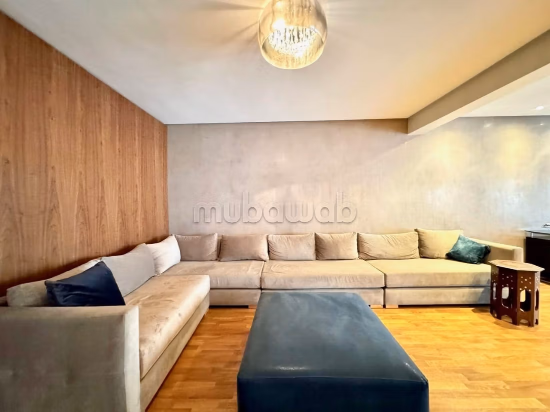 En Location Meublé: Magnifique Appartement 3 chambres Ch. Pers de 210 m à Racine Extension Casablanca — 3